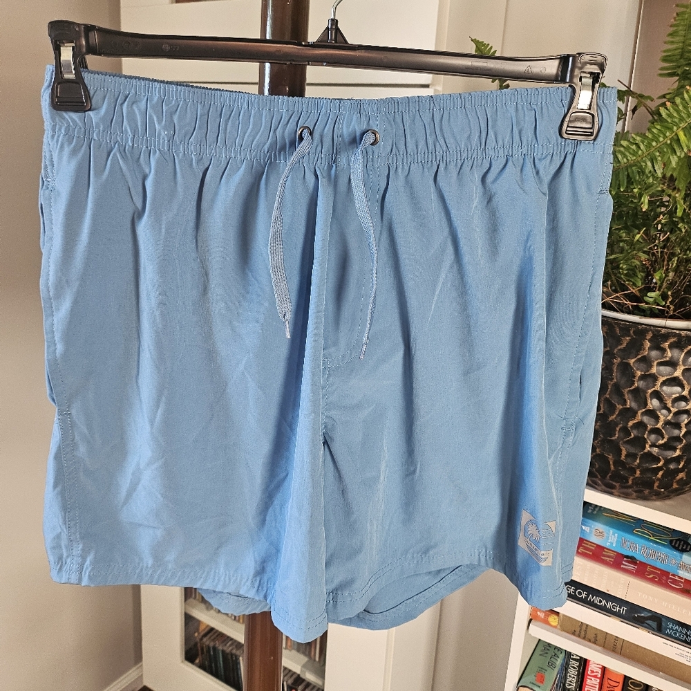 Sunsations XL mens swim trunks with mesh. Blue